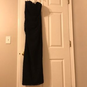 Black lace gown